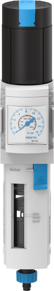 Festo Compressed Air Filter Regulator G1/8'' 0.5-12bar 850l/min 5µm - 529170