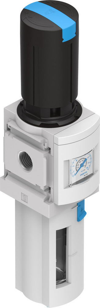 Festo Compressed Air Filter Regulator G1/4'' 0.5-12bar 2500l/min 40µm - 529208