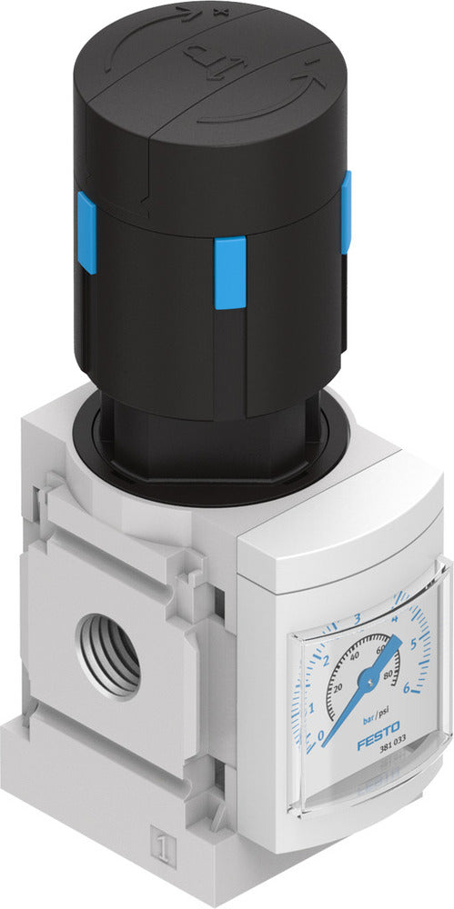 Festo Compressed Air Pressure Regulator G1/4'' 0.3-4bar 2100l/min - 529416