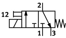 Festo 3/2 NC Monostable Air Solenoid Valve Sub-base 200l/min -0.9 - 8bar/-13 - 116psi - 525134