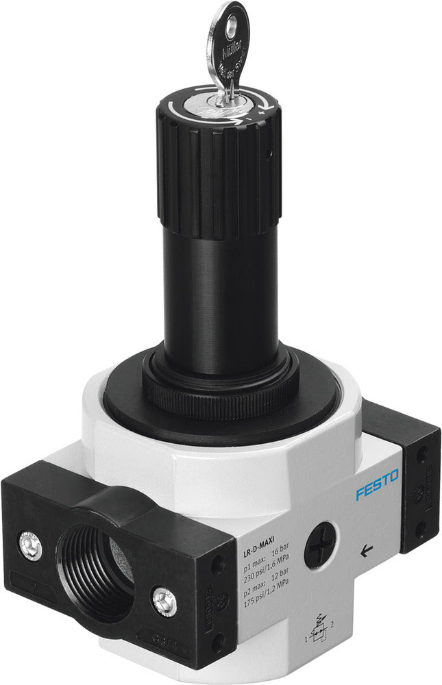 Festo Compressed Air Pressure Regulator G1/8'' 0.5-12bar 800l/min Mini - 194604
