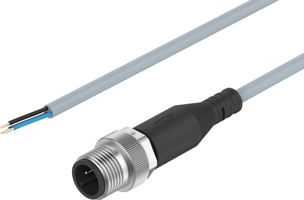 Festo Connecting Cable Plug M12x1 A-coded EN 61076-2-101 1m - 8091515