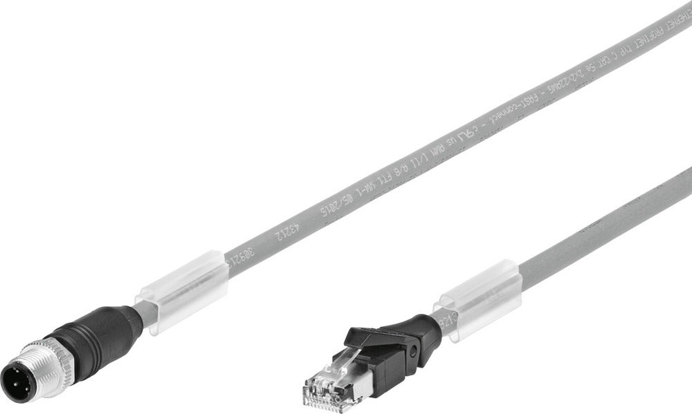 Festo Connecting Cable Plug M12x1 D-coded EN 61076-2-101 1m - 8040451
