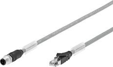 Festo Connecting Cable Plug M12x1 D-coded EN 61076-2-101 1m - 8040451
