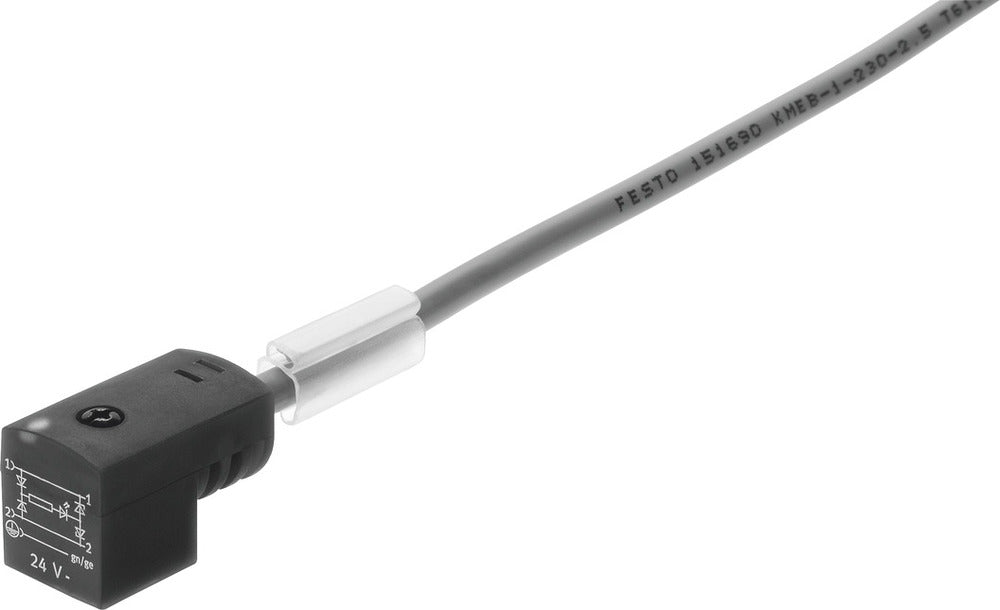 Festo Plug Socket With Cable 3-pin Form C 5m - 30945