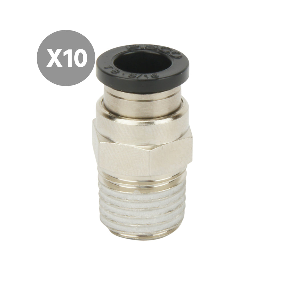 8mmxR1/8'' Straight Push Fit [10 pieces]