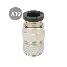 8mmxR1/8'' Straight Push Fit [10 pieces]
