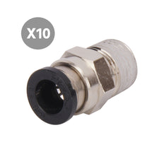 6mmxR1/4'' Straight Push Fit [10 pieces]