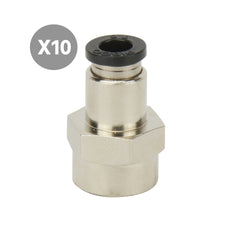 8mmxRc1/8'' Female Straight Push Fit [10 pieces]