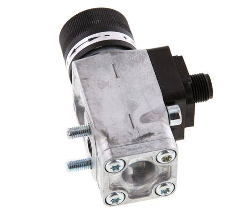 0.2 to 2bar SPDT Zinc Die-Cast Pressure Switch Flange 250VAC 4-pin M12 Connector