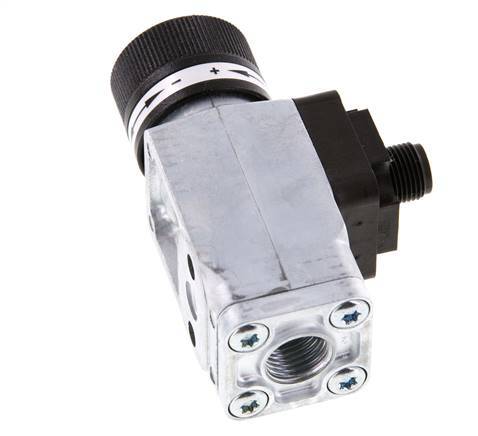 1 to 16bar SPDT Zinc Die-Cast Pressure Switch G1/4'' 250VAC 4-pin M12 Connector