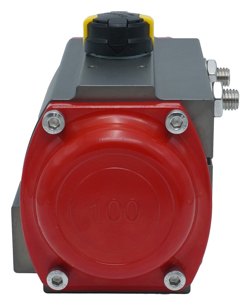Pneumatic Actuator Rack & Pinion Double Acting 485.1Nm @ 6bar F10/F12 NPT Threads - PR10D-N