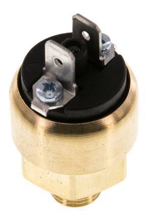 0.3 to 2bar NC Brass Pressure Switch G1/8'' 42VAC/DC Flat Connector