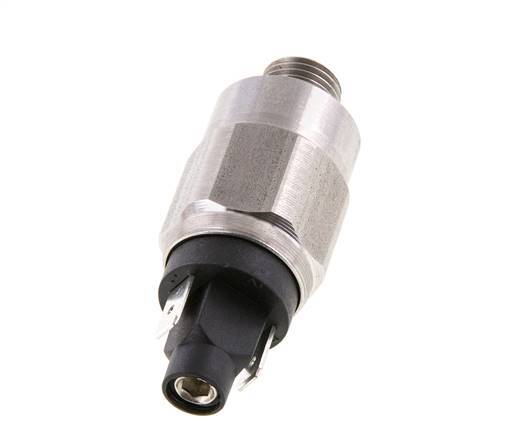 10 to 70bar NO Stainless Steel Pressure Switch G1/4'' 42VAC Flat Connector