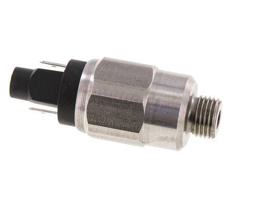 10 to 70bar NO Stainless Steel Pressure Switch G1/4'' 42VAC Flat Connector