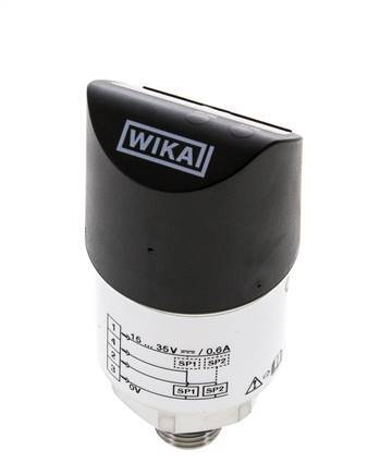 0 to 1.6bar Stainless Steel Wika Electronic Pressure Switch G1/4'' 1VDC 4-pin M12 Connector