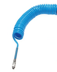 3m Coiled Air Hose 12x8mm PUR G3/8 Male Connector