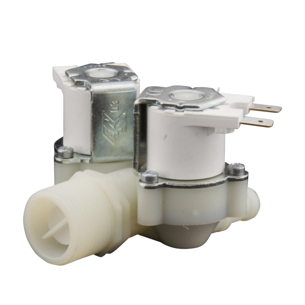 Solenoid Valve RPE double 3/4''x10mm nylon NBR 180° 0.2-10bar 24V AC