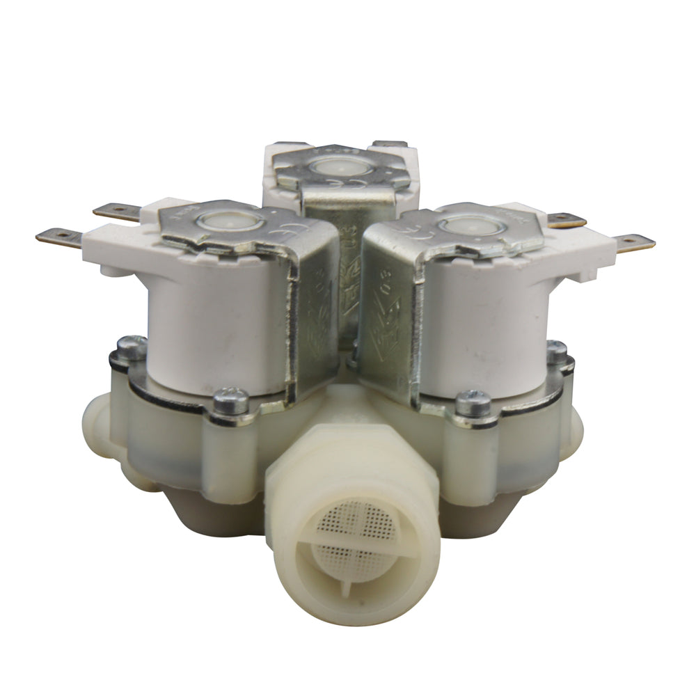 Solenoid Valve RPE triple 3/4''x10mm nylon NBR 180° 0.2-10bar 24V AC
