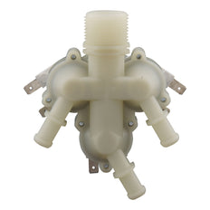 Solenoid Valve RPE triple 3/4''x10mm nylon NBR 180° 0.2-10bar 24V DC
