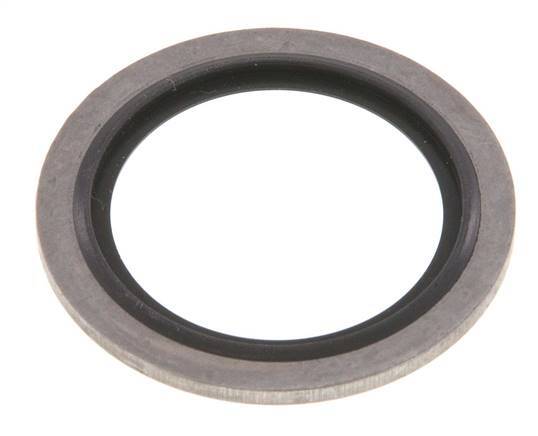 G 3/4" Stainless Steel/FKM Hydraulic Bonded Seal 27.1x34.9x2.5 mm