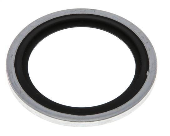 G 1" Steel/FKM Hydraulic Bonded Seal 33.9x42.8x2.5 mm