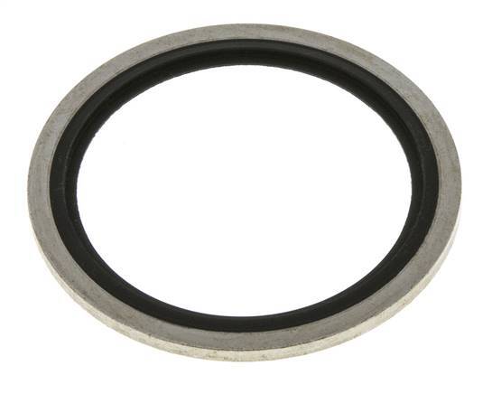G 1-1/2" Steel/FKM Hydraulic Bonded Seal 48.4x58.6x2.5 mm