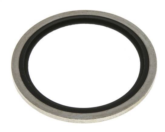 G 1-1/2" Steel/FKM Hydraulic Bonded Seal 48.4x58.6x2.5 mm