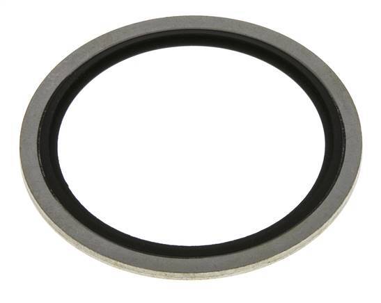 G 2" Steel/FKM Hydraulic Bonded Seal 60.6x73x2.5 mm