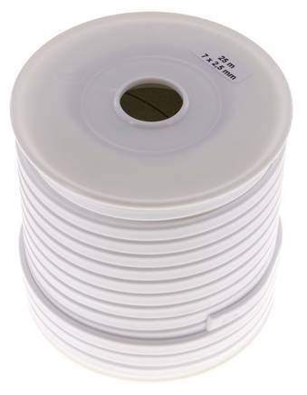 7x2.5 mm PTFE Face Sealing Tape 25 m