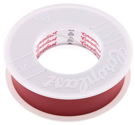 Electrical Insulation Tape VDE-tested 25mm/25m Red