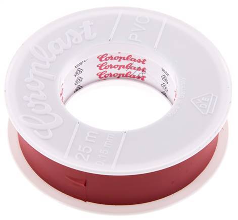 Electrical Insulation Tape VDE-tested 25mm/25m Red