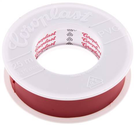 Electrical Insulation Tape VDE-tested 25mm/25m Red