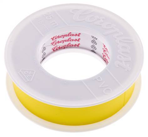 Electrical Insulation Tape VDE-tested 25mm/25m Yellow