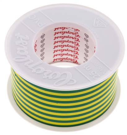 Electrical Insulation Tape VDE-tested 50mm/25m Green/Yellow