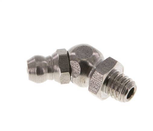Angled Hydraulic Grease Nipple Stainless Steel M6x1 DIN 71412
