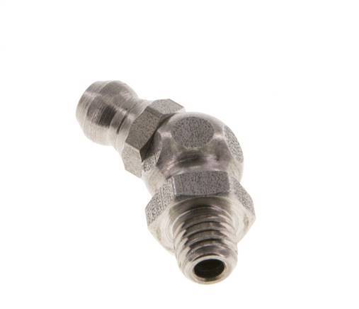 Angled Hydraulic Grease Nipple Stainless Steel M6x1 DIN 71412