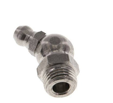 Angled Hydraulic Grease Nipple Stainless Steel M10x1 DIN 71412