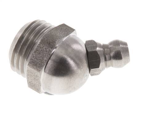 Angled Hydraulic Grease Nipple Stainless Steel R 1/4 inch DIN 71412