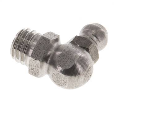 Right-angled Hydraulic Grease Nipple Stainless Steel M8x1.25 DIN 71412