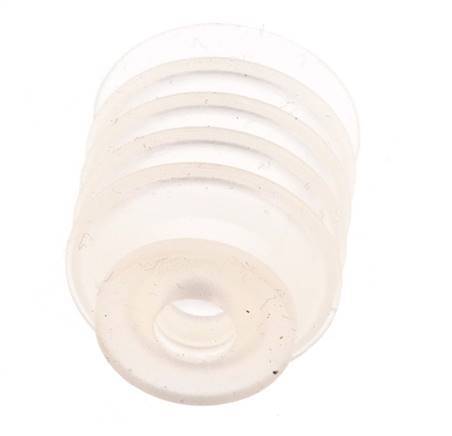 20mm Bellows Silicone Clear Vacuum Suction Cup Stroke 16mm