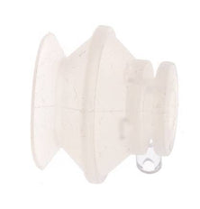 20mm Bellows Silicone Clear Vacuum Suction Cup Stroke 9mm
