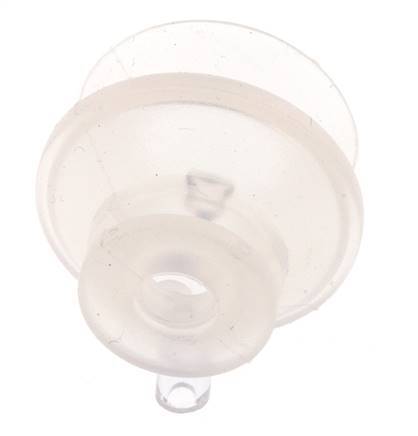 20mm Bellows Silicone Clear Vacuum Suction Cup Stroke 9mm
