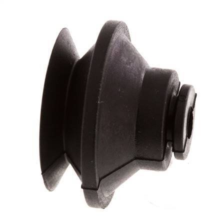 32mm Bellows CR Black Vacuum Suction Cup Stroke 9mm