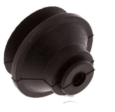 32mm Bellows CR Black Vacuum Suction Cup Stroke 9mm