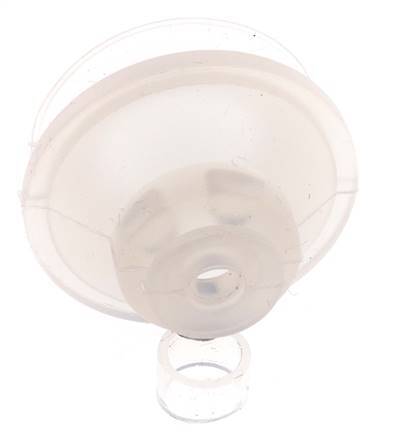 32mm Bellows Silicone Clear Vacuum Suction Cup Stroke 9mm