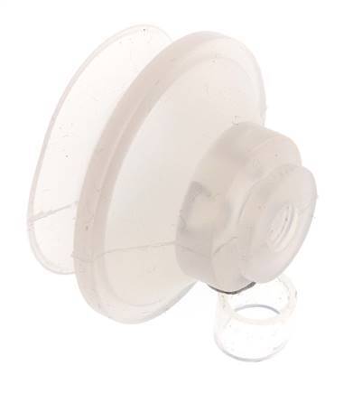 42mm Bellows Silicone Clear Vacuum Suction Cup Stroke 9mm