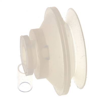 52mm Bellows Silicone Clear Vacuum Suction Cup Stroke 12mm