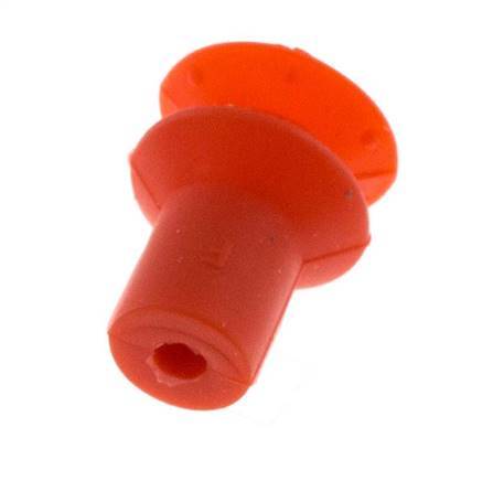 9mm Bellows Silicone Red Vacuum Suction Cup Stroke 3.5mm