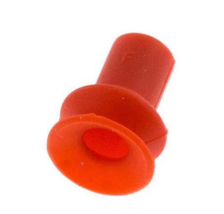 9mm Bellows Silicone Red Vacuum Suction Cup Stroke 3.5mm